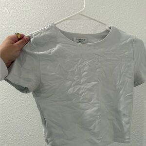 Aritzia White Short Sleeve Tee